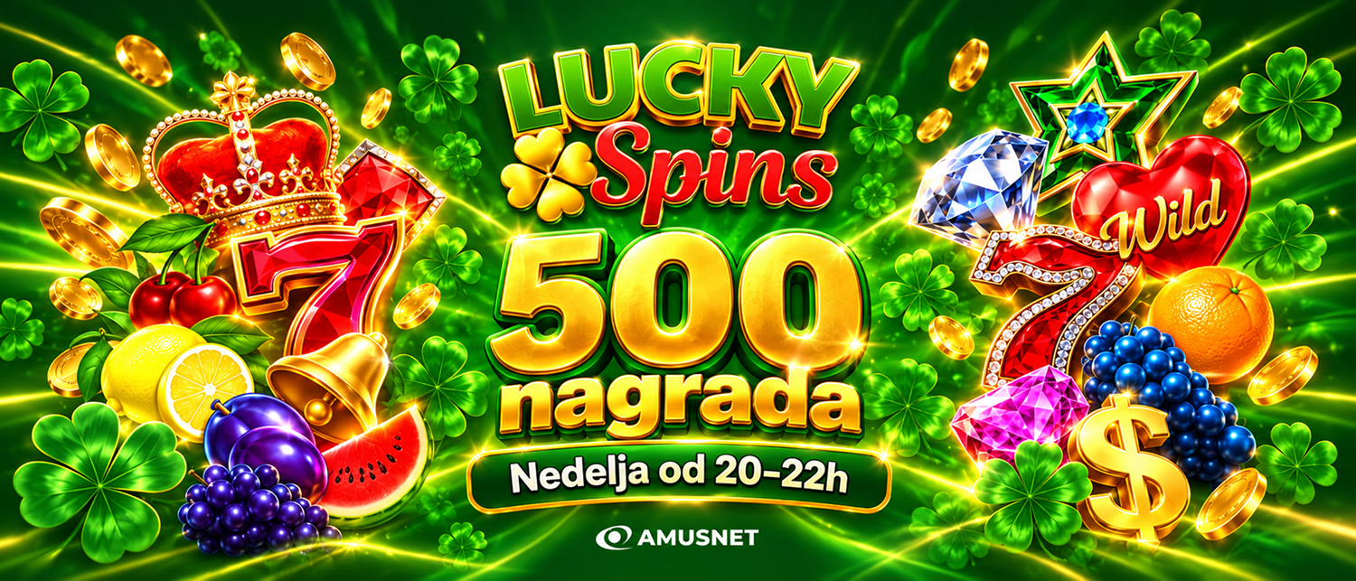 500 LUCKY SPINS NAGRADA