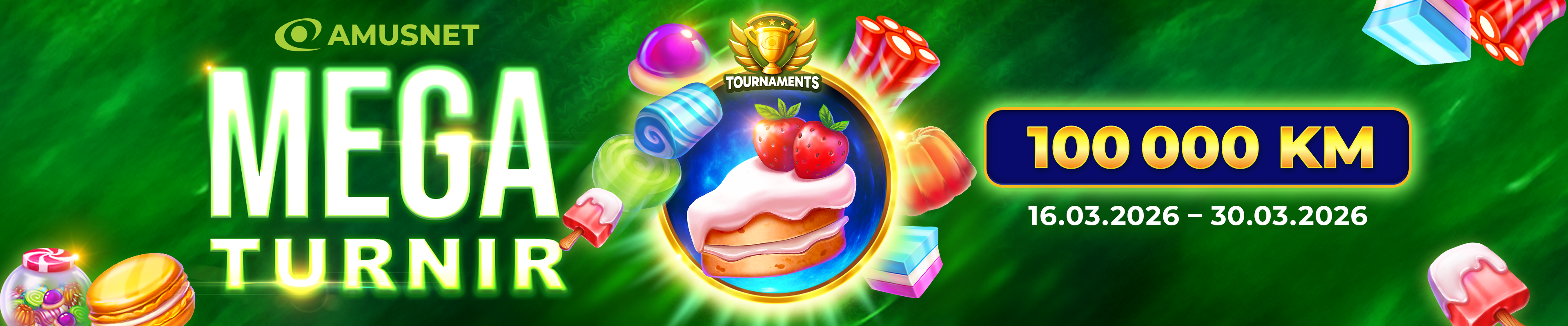 AMUSNET MEGA TURNIR - 100.000 KM