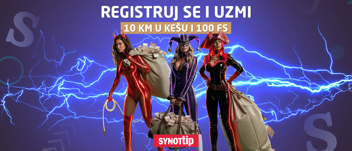 REGISTRUJ SE UZMI 10 KM U KEŠU I 100 SPINOVA