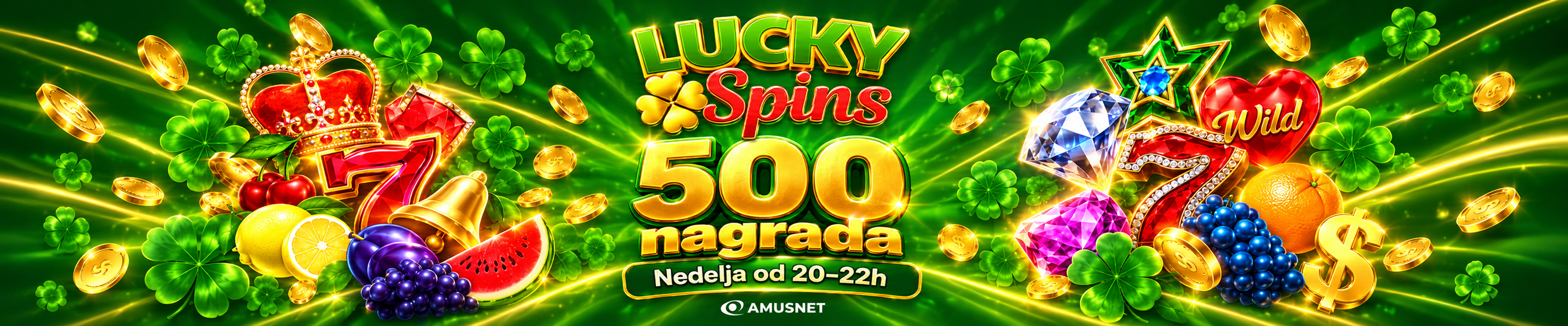500 LUCKY SPINS NAGRADA
