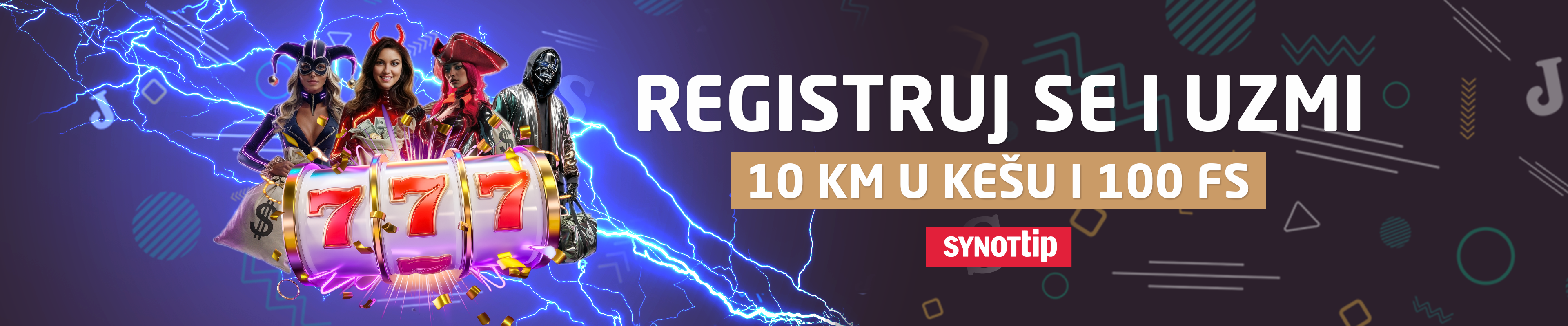 REGISTRUJ SE UZMI 10 KM U KEŠU I 100 SPINOVA